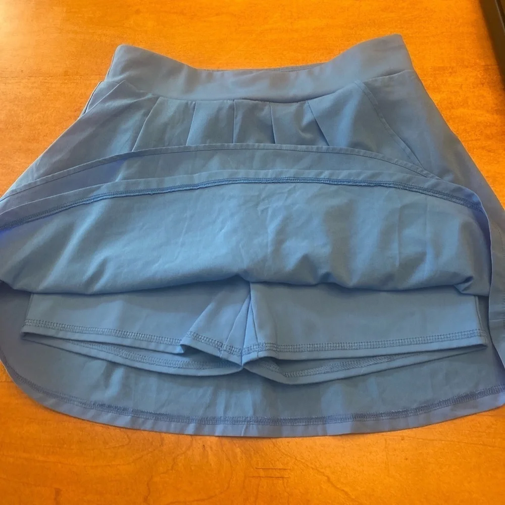 J. Crew Blue Pleated Mini Skort athletic wear